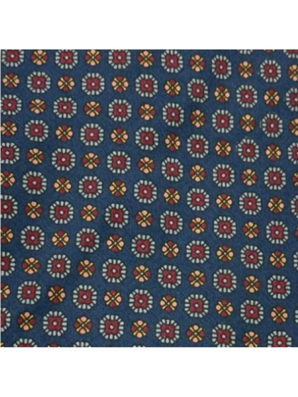 Dolce & Gabbana Silk Tie Medallion Blue Red Designer Italy